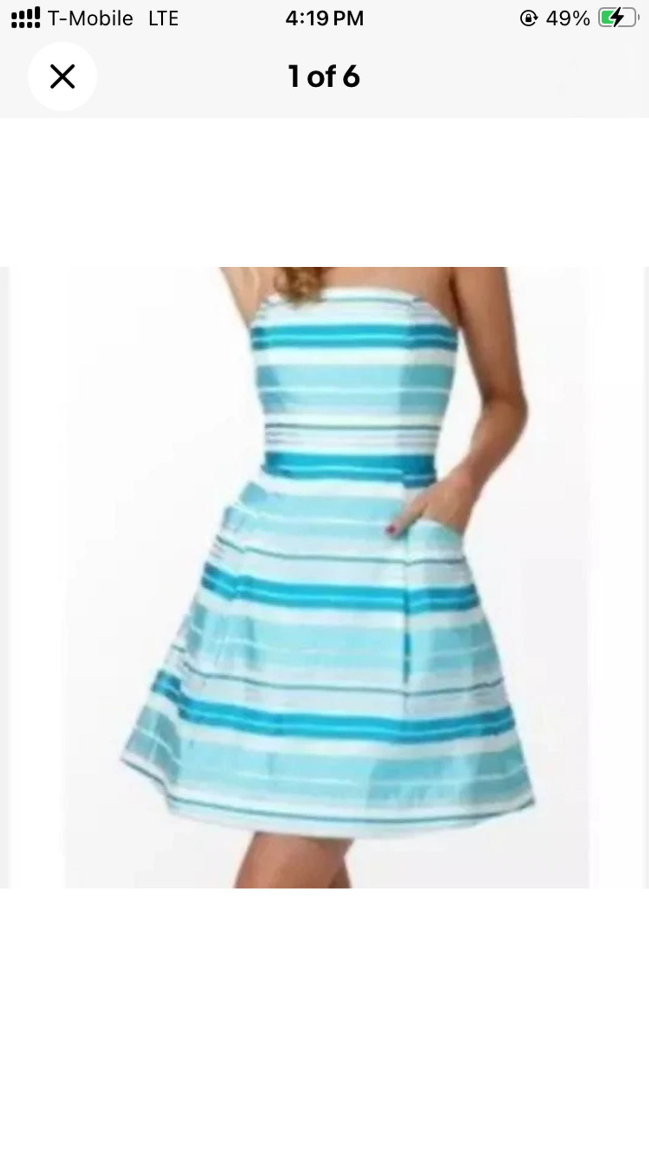 Lilly Pulitzer strapless striped dress