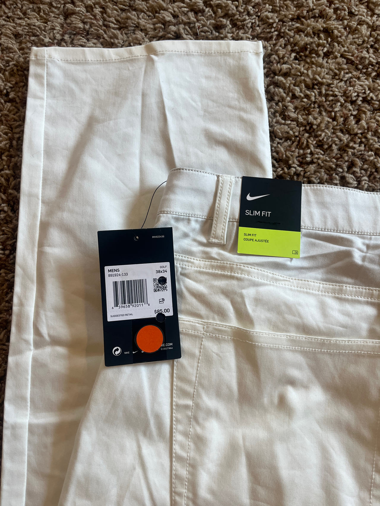 Nike Dri-FIT Slim Fit Golf Pants new with tags! 38X34