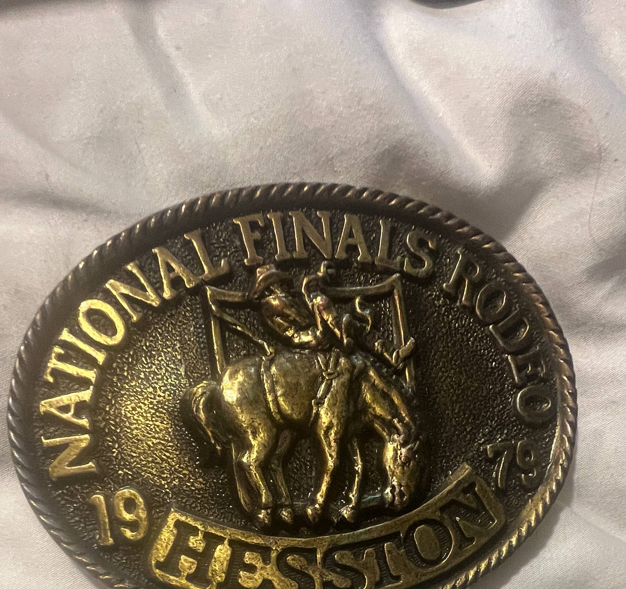 Hesston 1979 National Finals Rodeo Belt Buckle