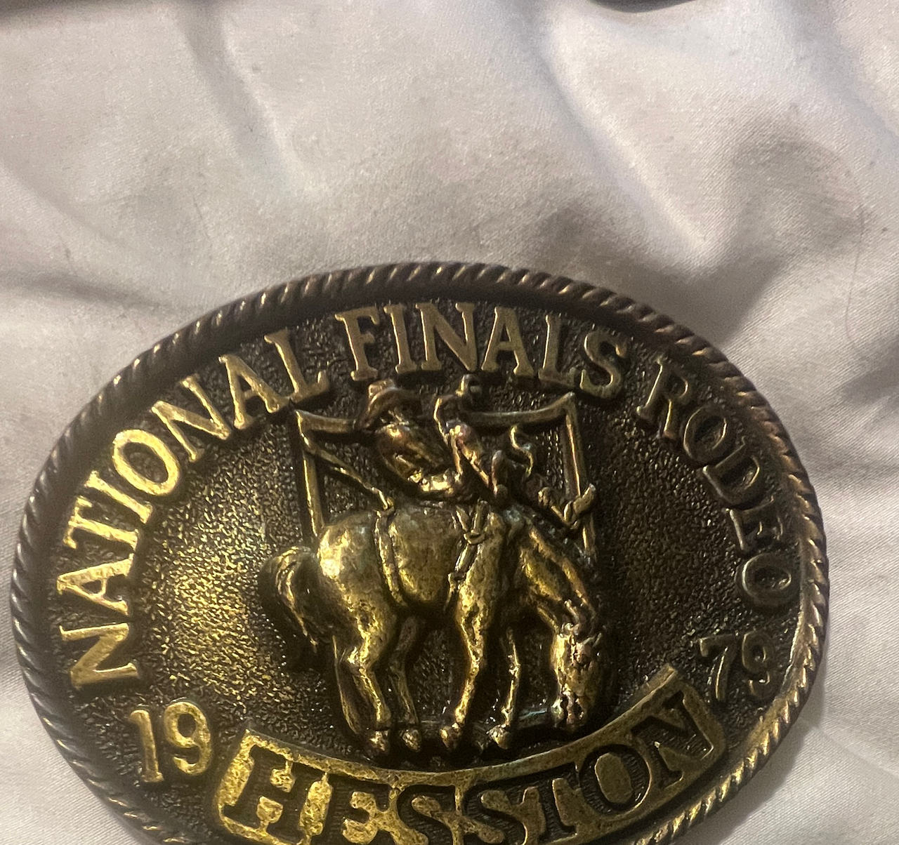 Hesston 1979 National Finals Rodeo Belt Buckle