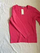 Marks and Spencer Ladies' Cable Crew Neck Sweater Red - Image 5