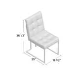 11 Modern Tufted Velvet Dining Chairs – Navy Blue – Chrome Base – Excellent Cond - Image 2