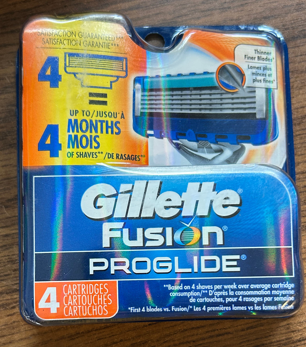 Gillette Fusion ProGlide Replacement Cartridges 4 Count
