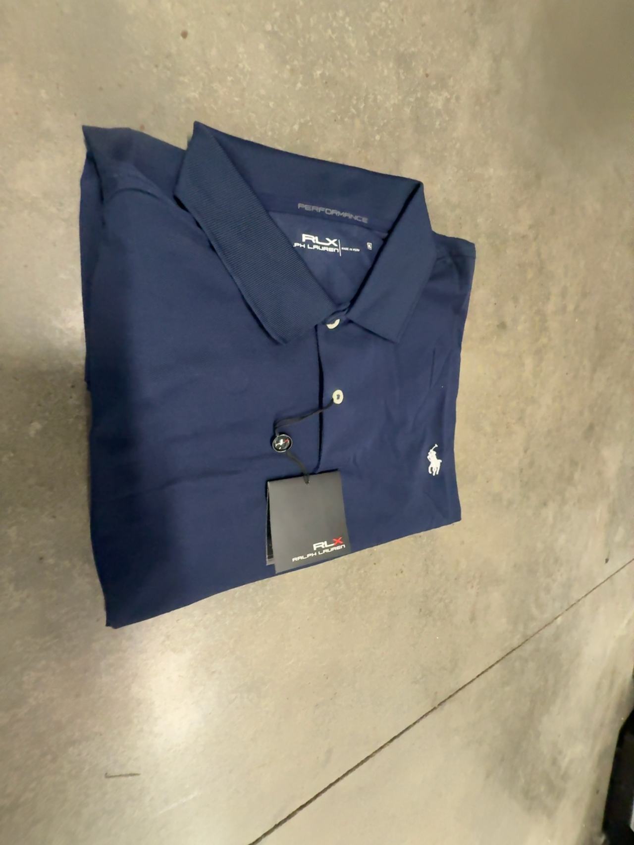 Ralph Lauren Polo Shirt Navy Blue Classic Fit size XL