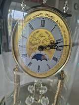 Elgin Glass Dome Anniversary Clock with Moon Phase - Image 3