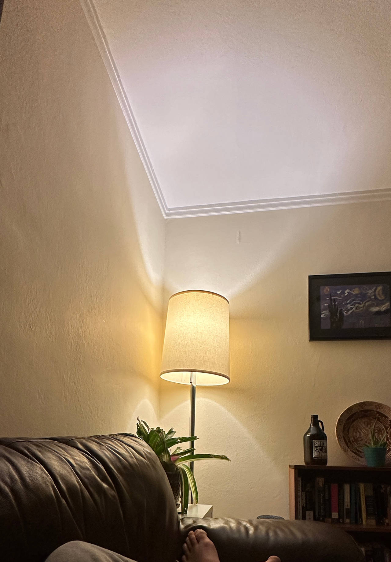 Modern Floor Lamp with Drum Shade