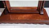 VTG Colonial Inspired Wooden Falconer Plate Glass Swivel Shaving Vanity Mirror - Image 4