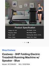 Costway SuperFit 3HP Folding Electric Treadmill Running Machine w/ Speaker - Image 2