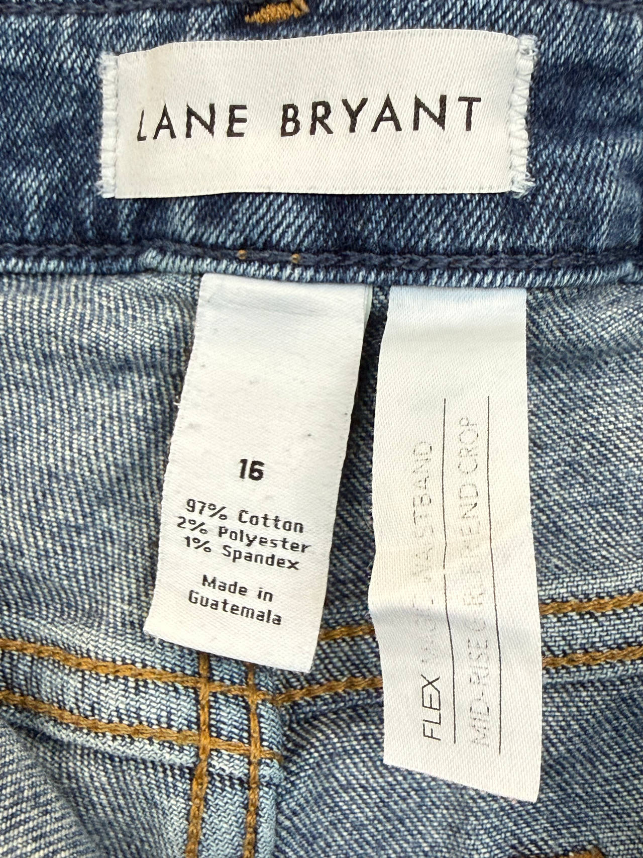 Lane Bryant Flex Magic Waistband Mid-Rise Girlfriend Crop Jeans