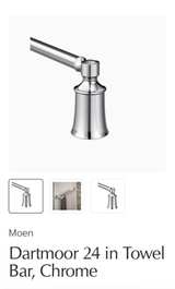 Moen Dartmoor 24 in. Towel Bar in Brushed Nickel - Image 1