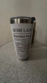 Boss Lady 20oz Stainless Steel Tumbler - Image 2