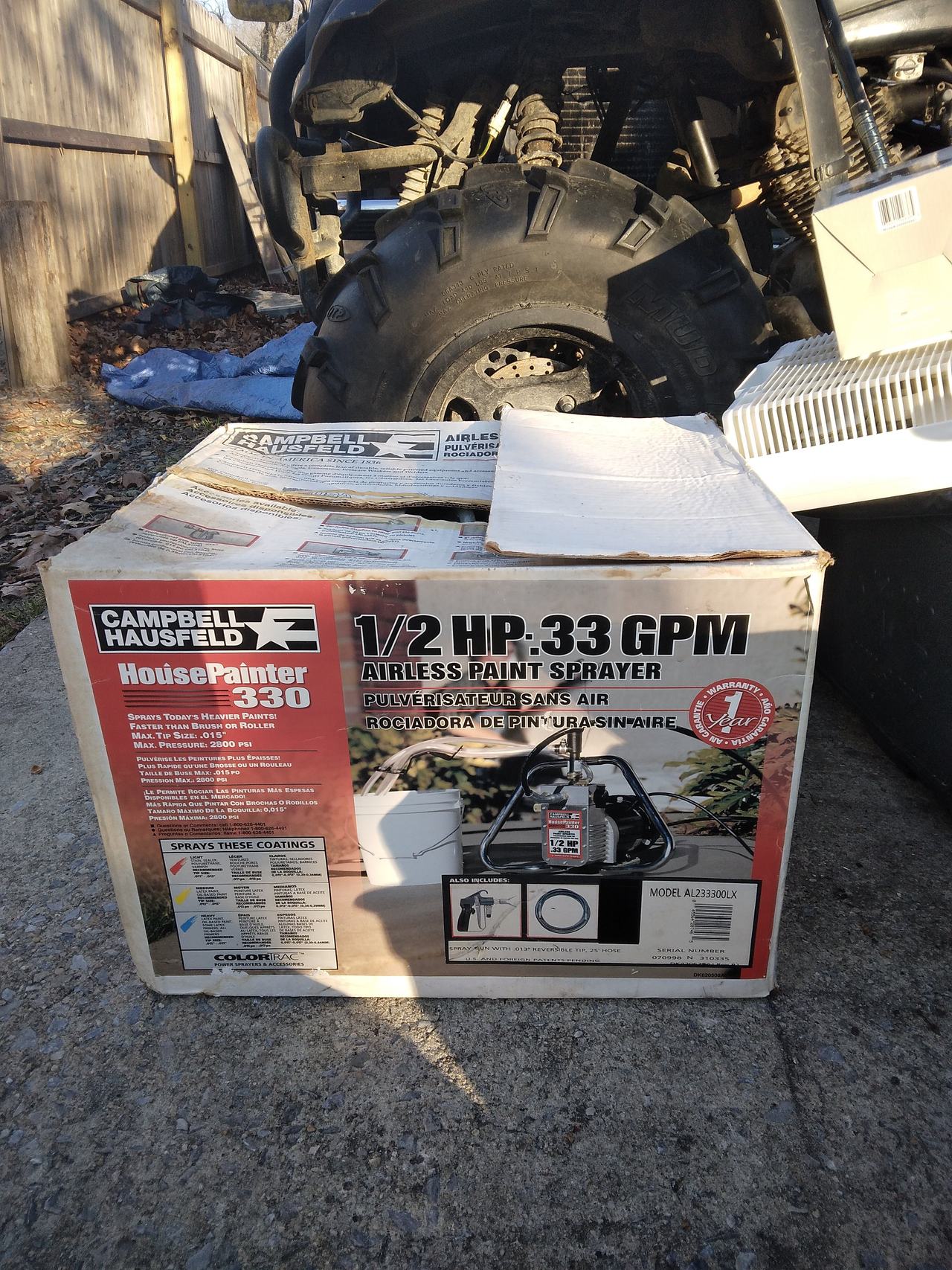 Campbell Hausfeld HousePainter 330 Airless Paint Sprayer