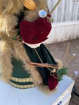 Vintage Santa Tree Topper Green Robe 22-inch - Image 4
