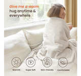 BLUNIQUE Blanket Electric Heated Throw, 50x60 Inches Sherpa Fleece Fast  - Image 3