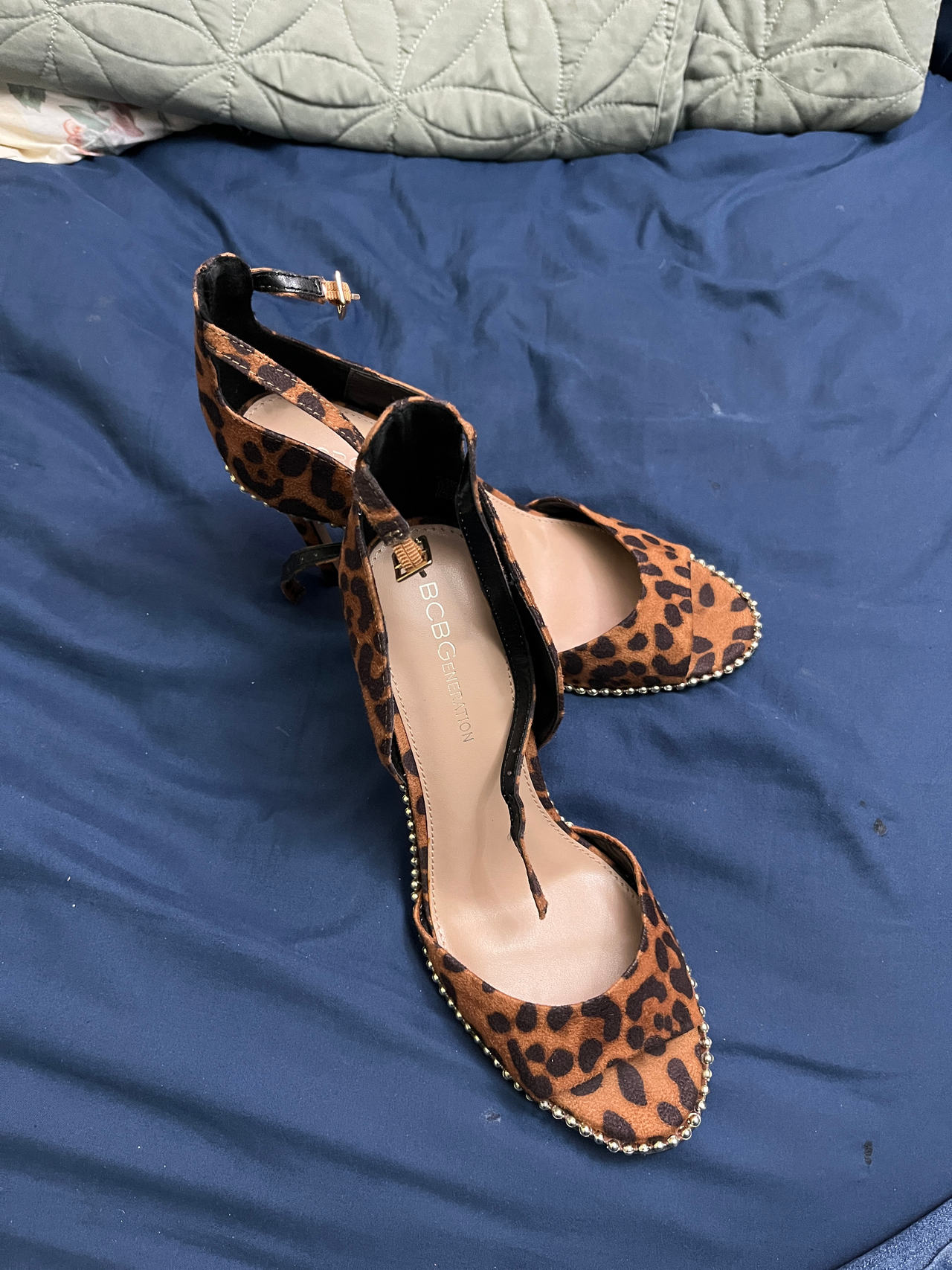 Bebe Women's Leopard Print Heels