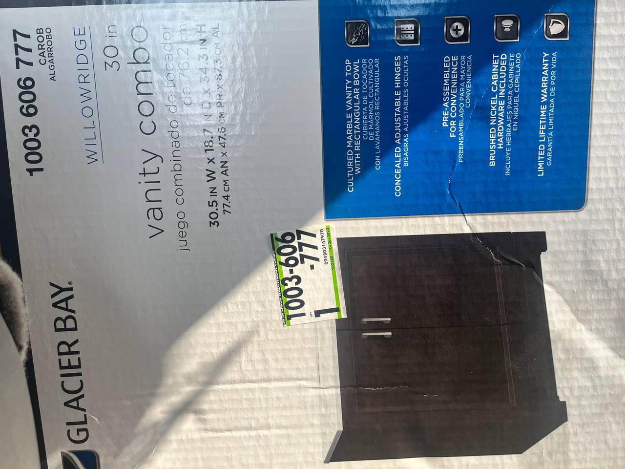 Glacier Bay Willowridge 30 in. Vanity Combo