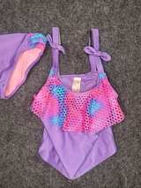 Cat & Jack Girls' Mesh Ruffle Tankini Set - Image 7