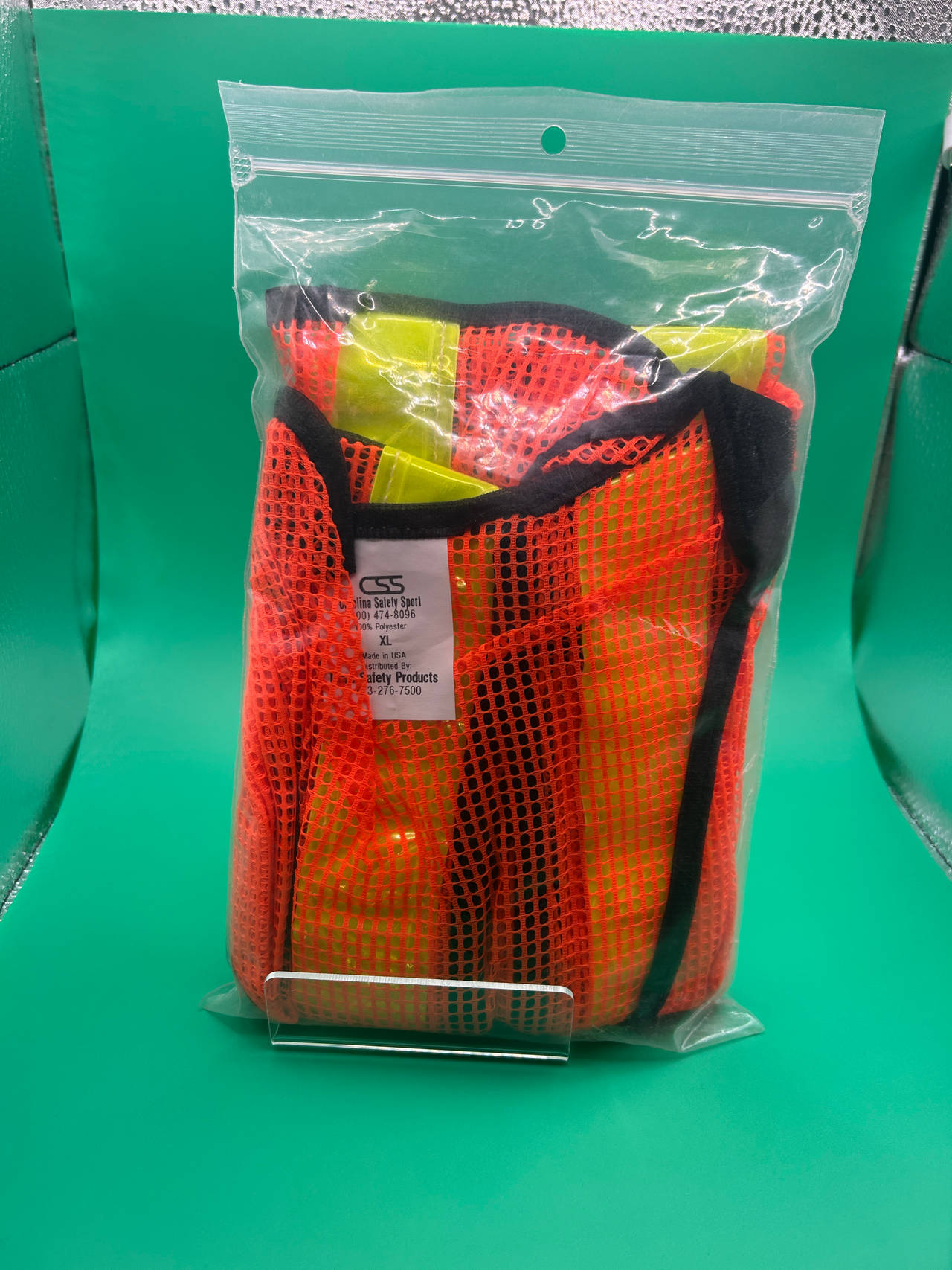 Never Opened Carolina Safety Sport High Visibility Mesh Safety Vest