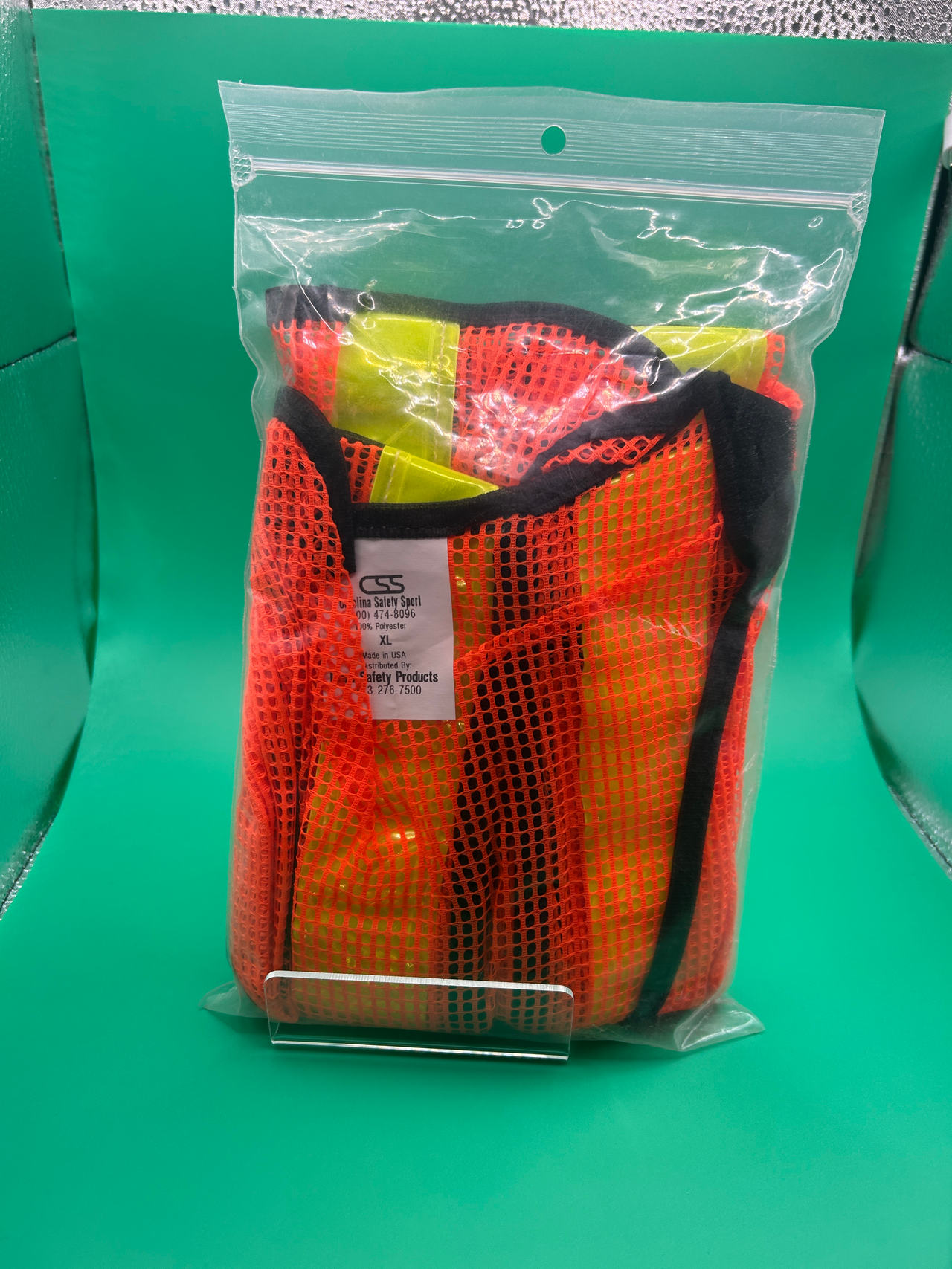 Never Opened Carolina Safety Sport High Visibility Mesh Safety Vest