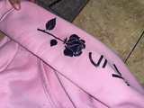 Pink Rose Japanese Text Hoodie - Image 3