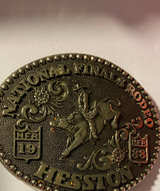 Hesston 1988 National Finals Rodeo Belt Buckle - Image 1