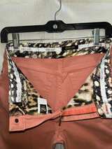 Roberto Cavalli Coral Straight Leg Pants with Leopard Lining - Image 5