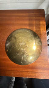 Chinese Vintage Brass Bowl with Dragon Etching - Image 4