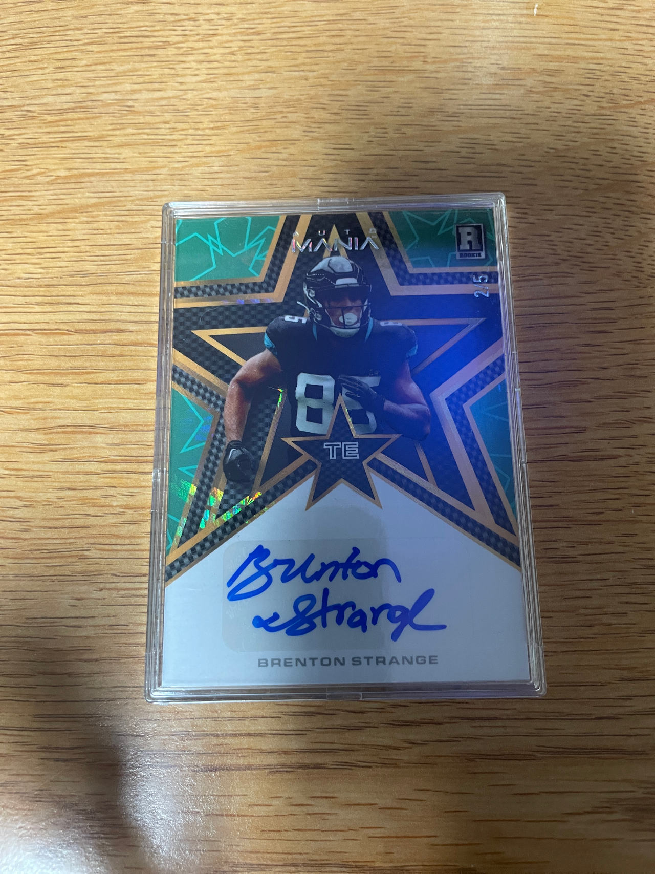 2023 Panini Zenith Mania Brenton Strange Rookie Autograph Card