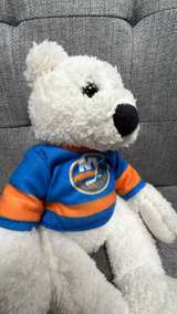 NHL New York Islanders White Plush Bear - Image 2
