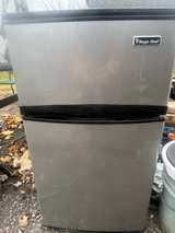 Magic Chef Mini Fridge with Freezer Silver/Black - Image 1