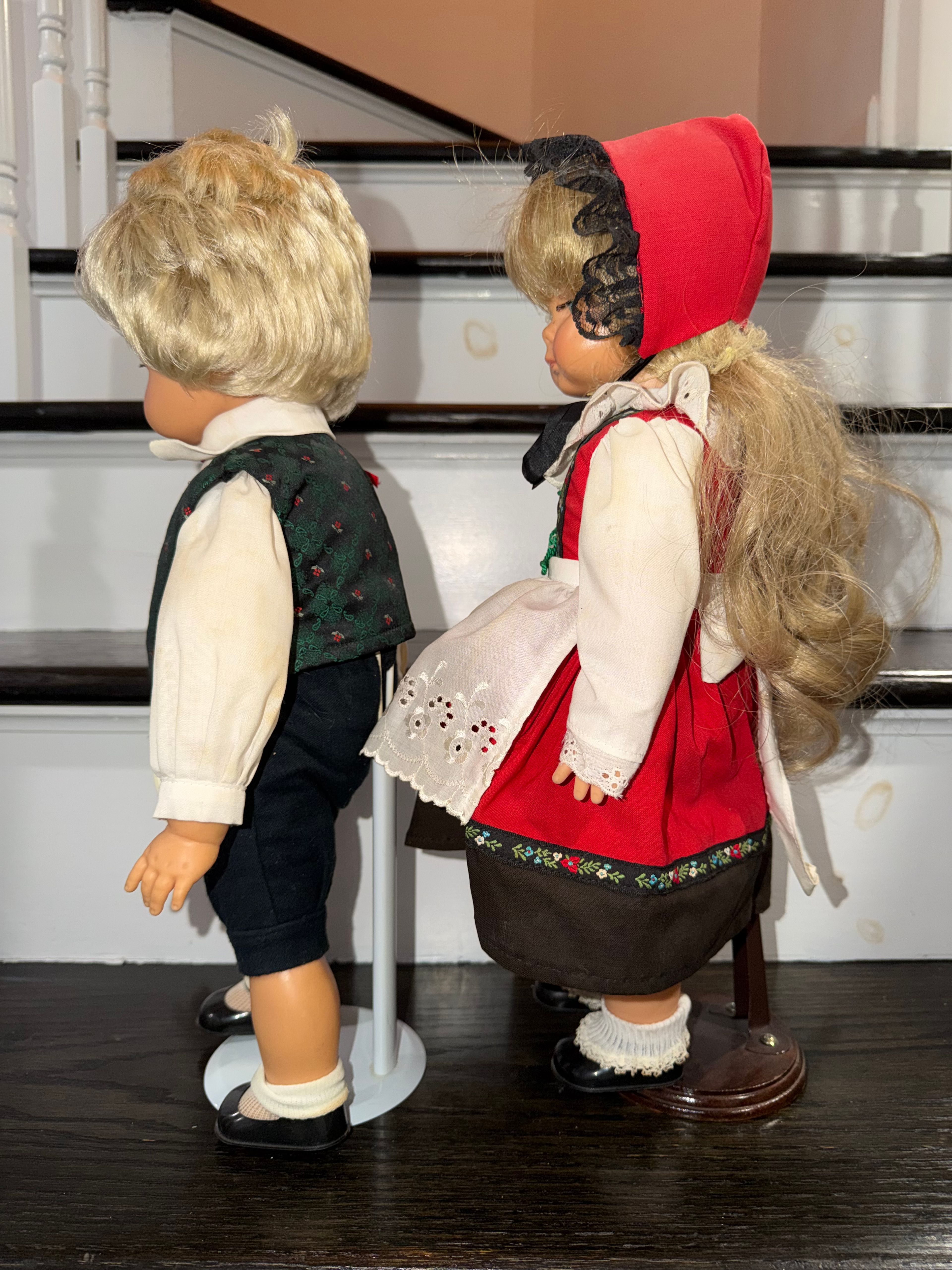 Engel Puppe German Dolls Boy & Girl Made in Germany Lot Set Collection - Image 5