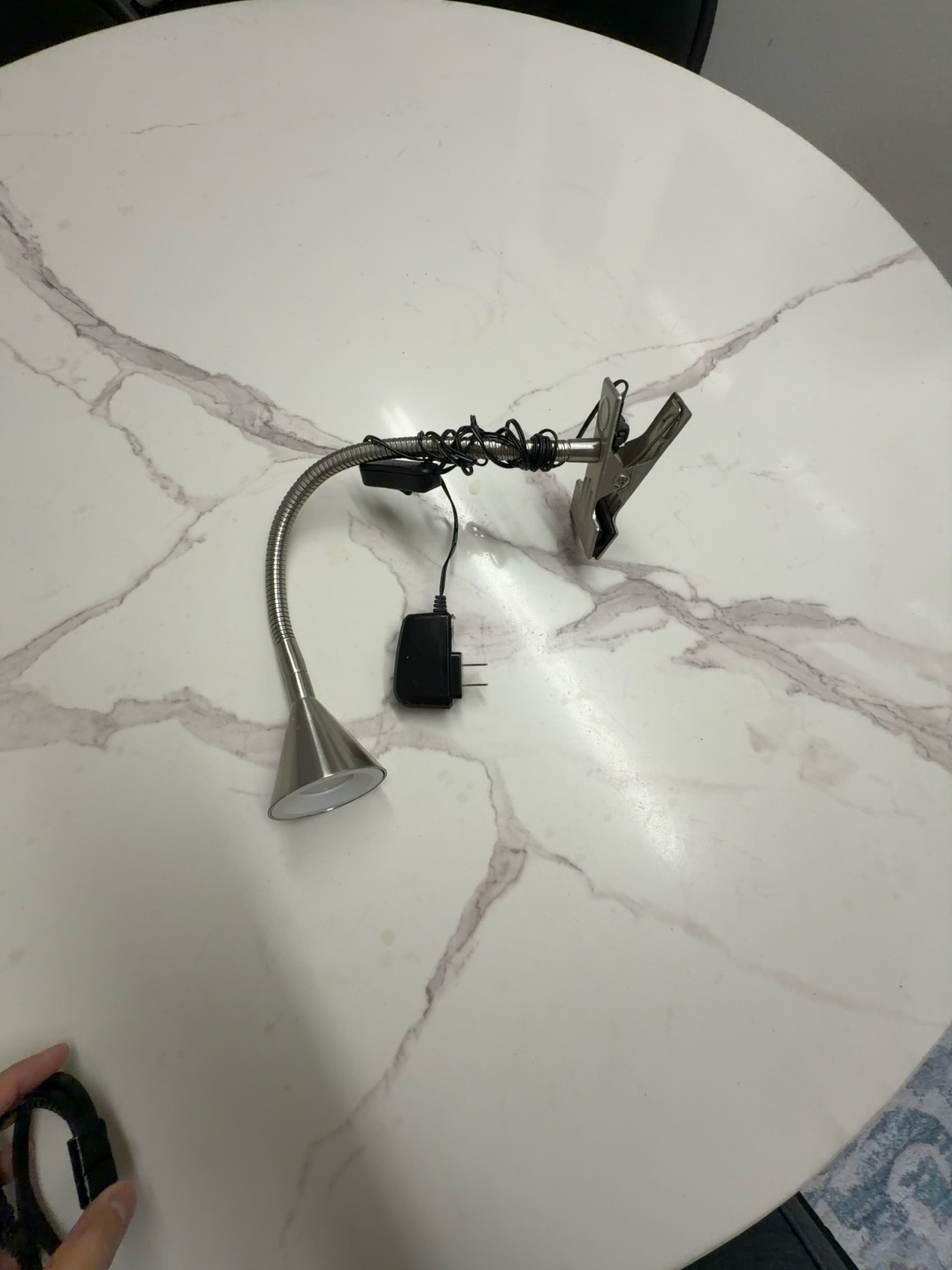 RUNQIN Flexible Gooseneck LED Clip Lamp