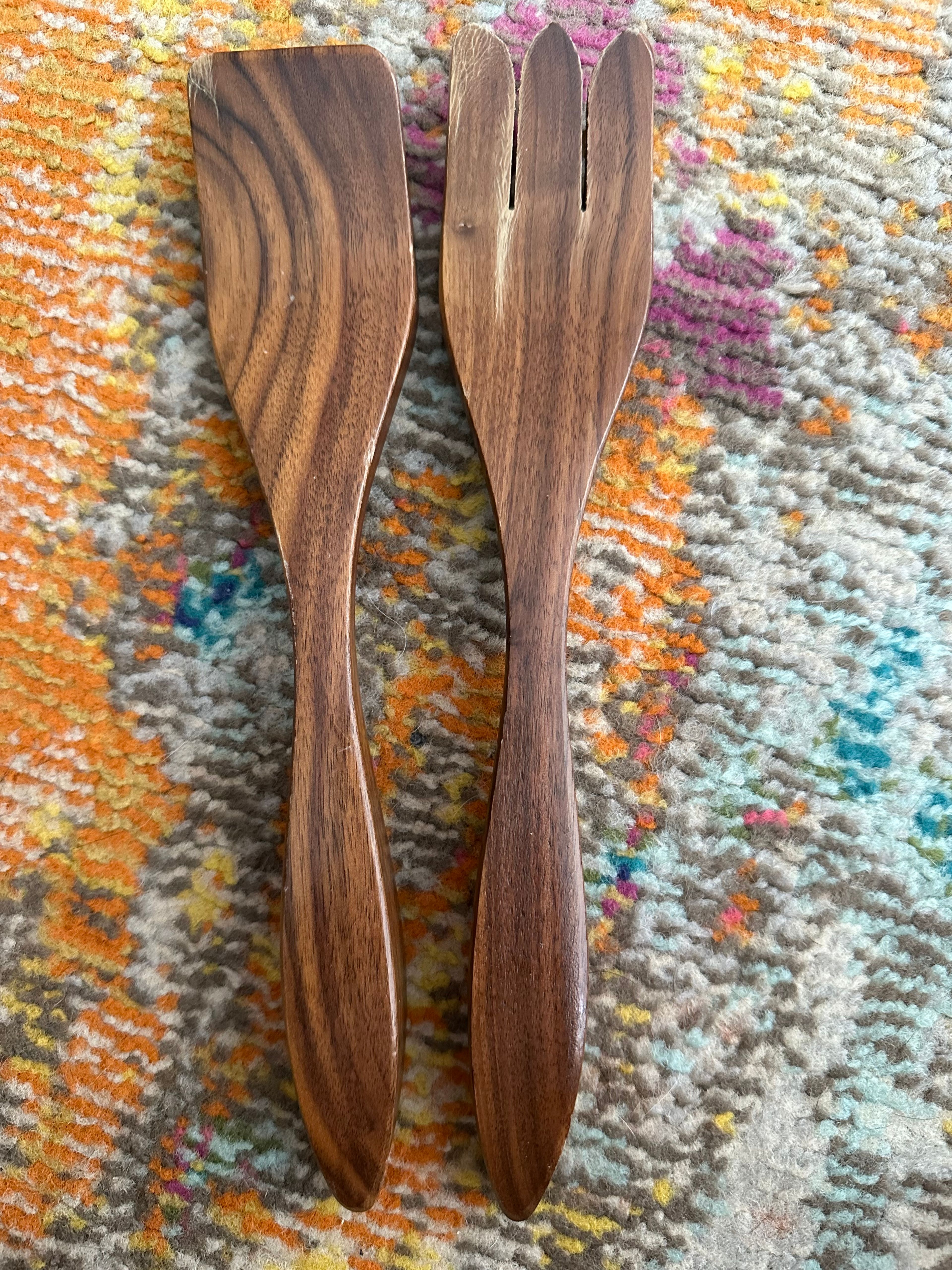 Wood Spoons, Forks Cutlery and Salad Hands - Image 5