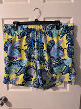 George Men's Tropical Leaf Swim Trunks 2XL - Image 1