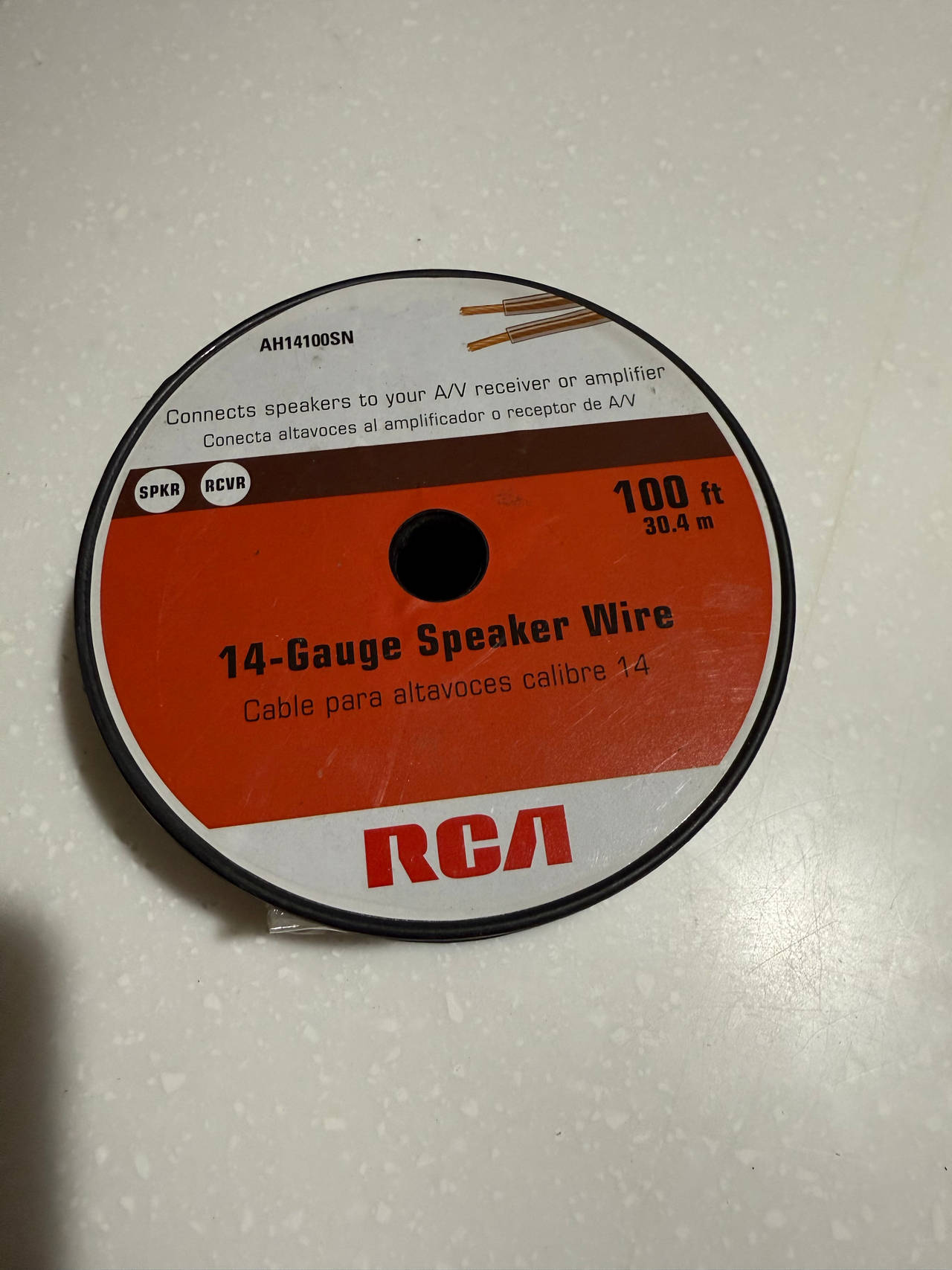 RCA AH14100SN 14-Gauge Speaker Wire (100 Feet) brand new