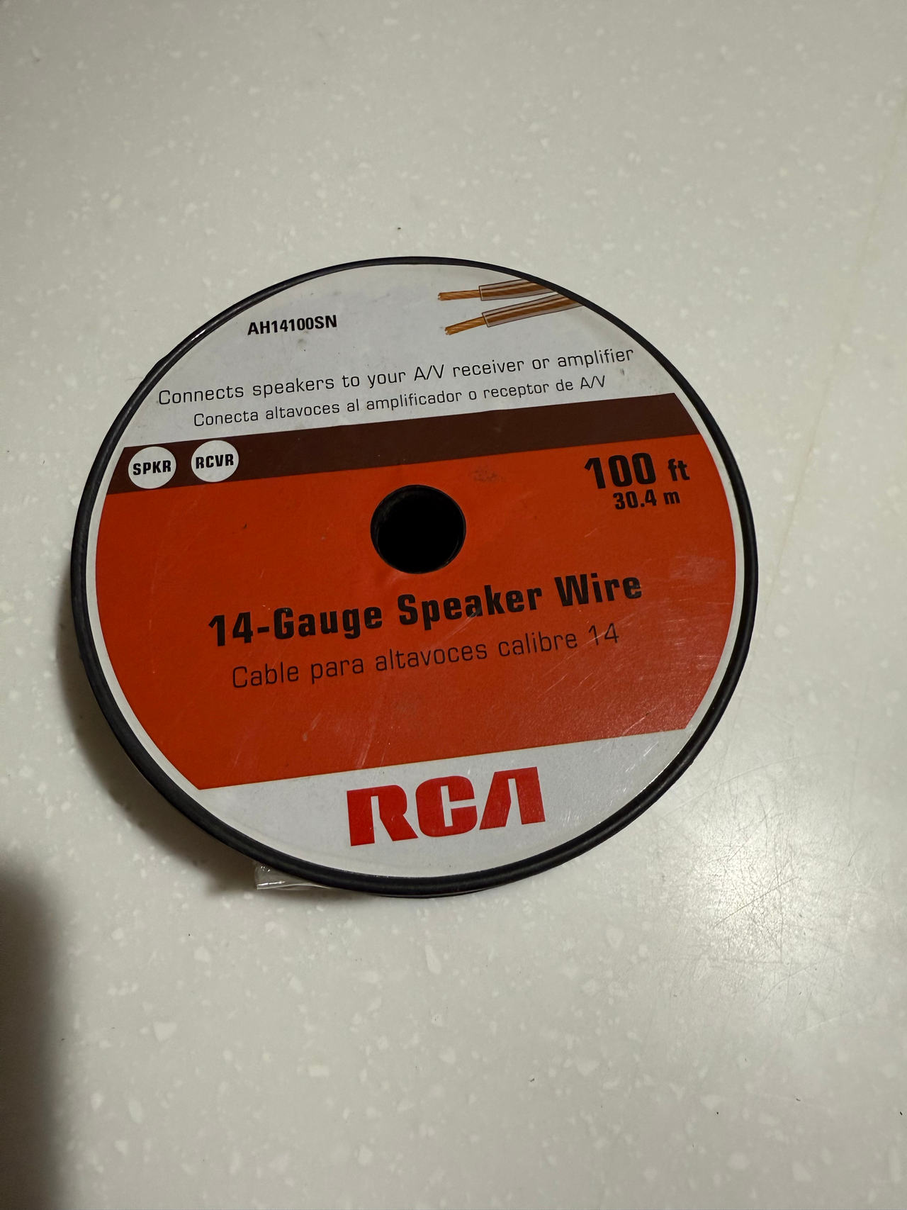 RCA AH14100SN 14-Gauge Speaker Wire (100 Feet) brand new