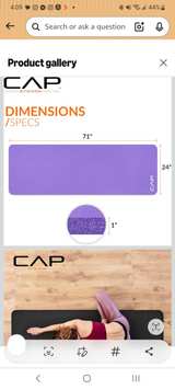 New Highden 1/2 Inch Extra Thick Exercise/yoga Mat - Image 1