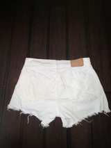 RALPH LAUREN White Denim Cut-Off Shorts Size 28 Womens Ladies - Image 4