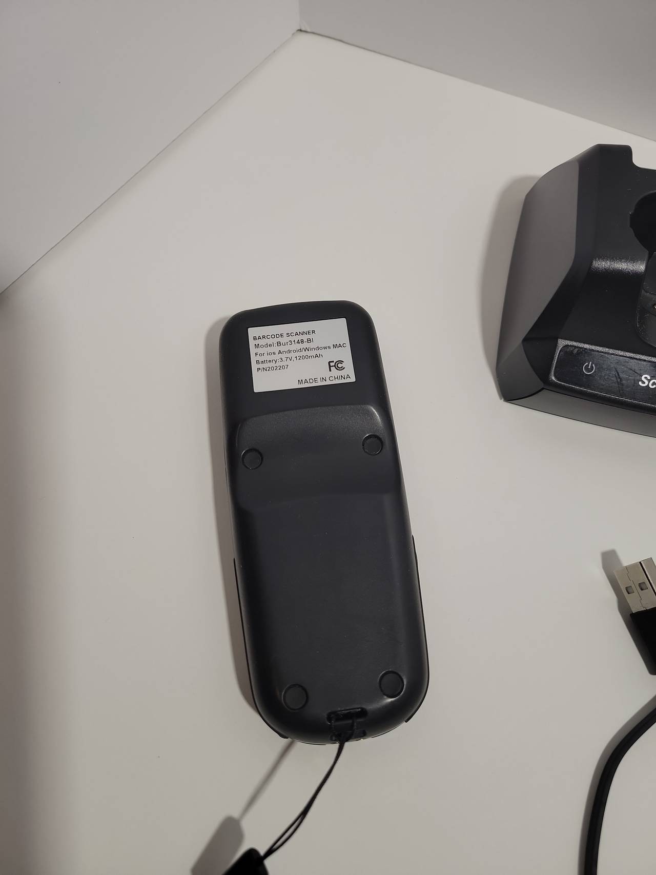 NADAMOO Wireless bluetooth compatible Barcode Scanner with Charging Cradle