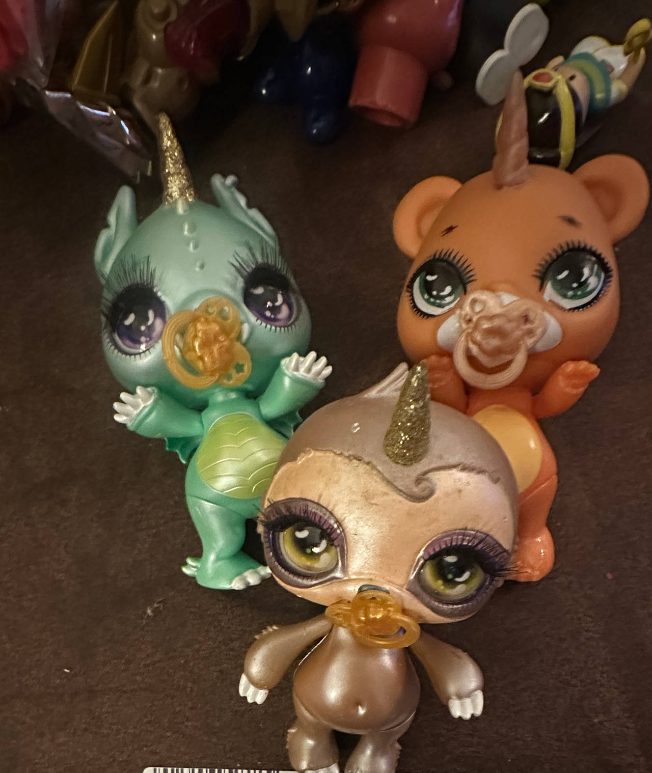 Poopsie Rainbow Fantasy Friends figure bundle Dragon, Bear, Sloth  194