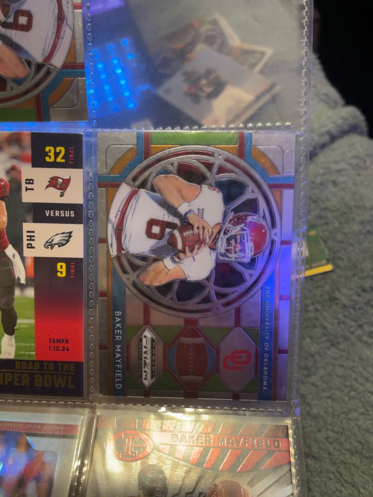 Panini Prizm Draft Picks #22 Baker Mayfield Stained Glass