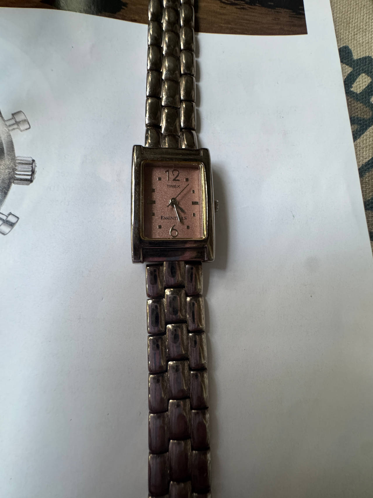 Timex Essentials Rectangular Women's Watch
