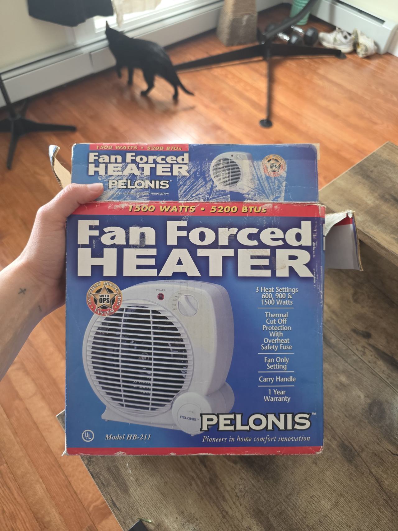 Pelonis Fan Forced Heater HB-211