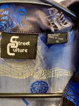 Street Culture Dragon Print Satin Shirt - Image 3