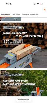 Yardmax 9-Ton Electric Log Splitter - Image 4