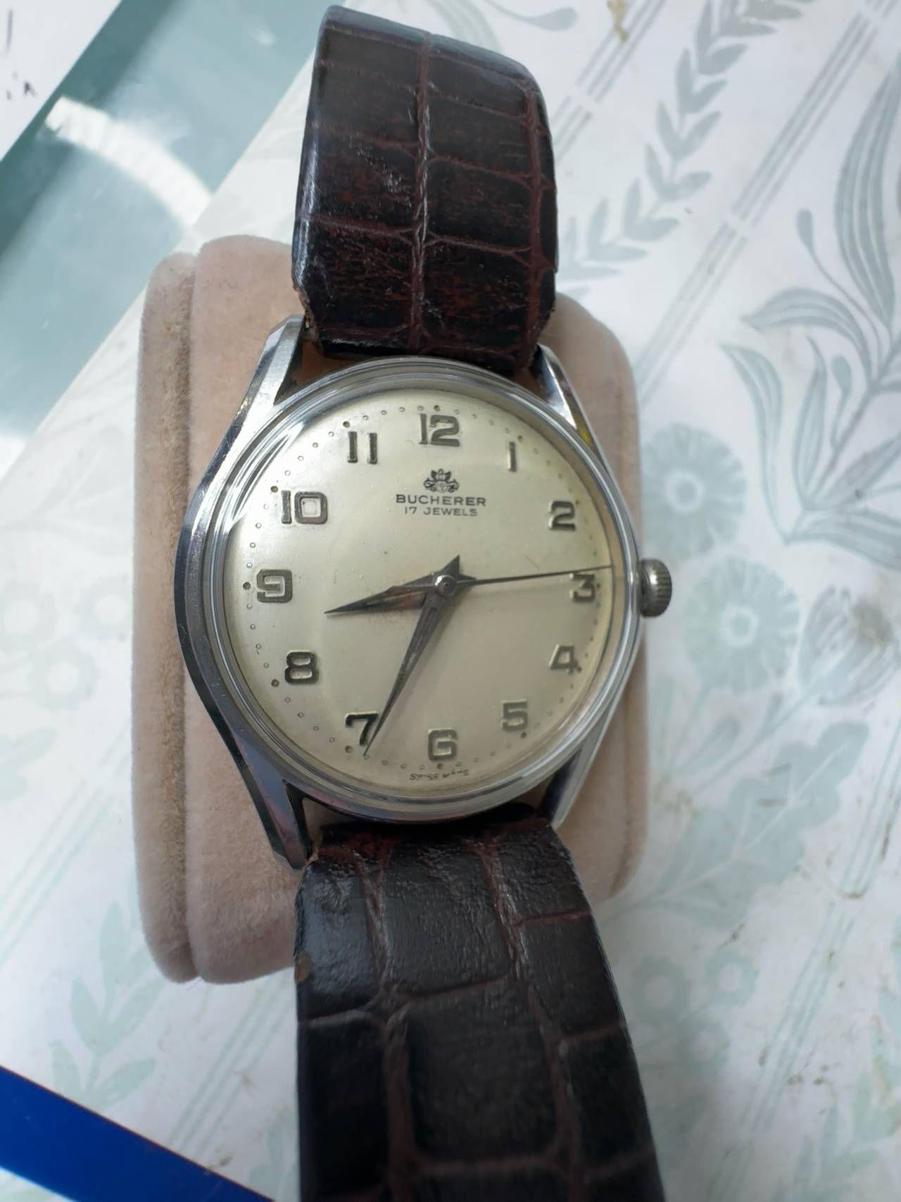 Bucherer Vintage Stainless Steel Mechanical Watch