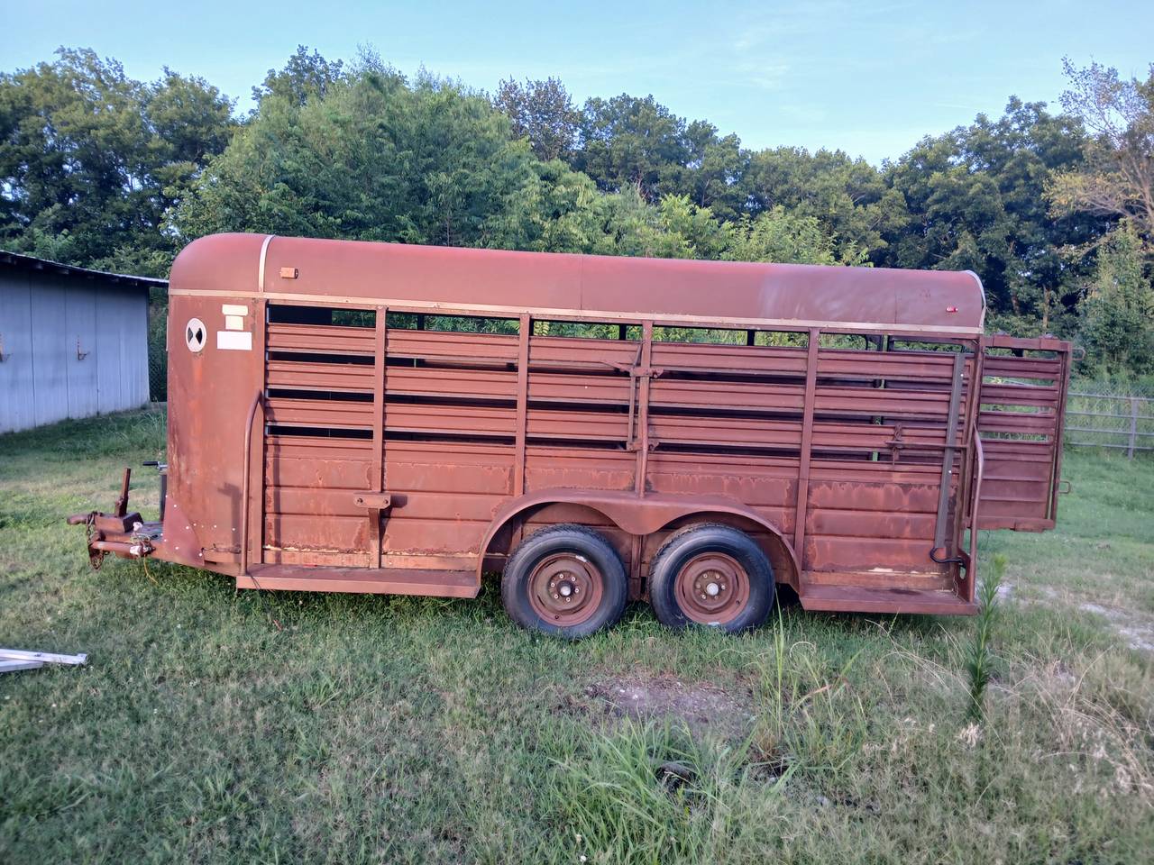 Tandem Axle Bumper Pull Stock Trailer