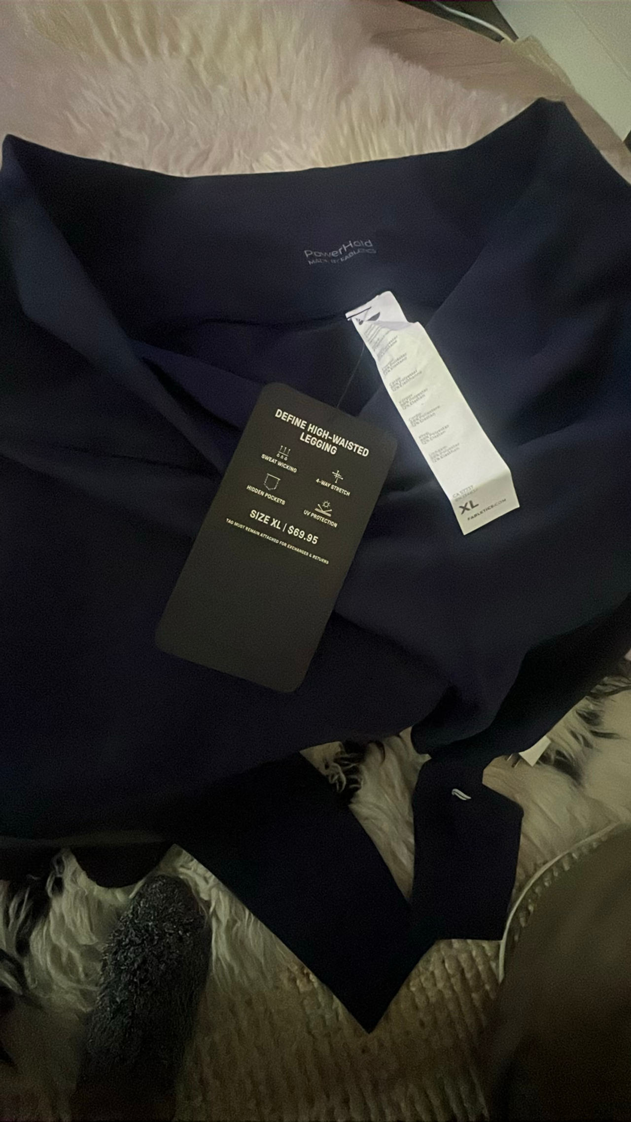 Fabletics Leggings Powerhold Define High-Waisted Size XL Navy