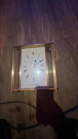Seiko Quartz Mantel Clock Gold Tone Brass - Image 2