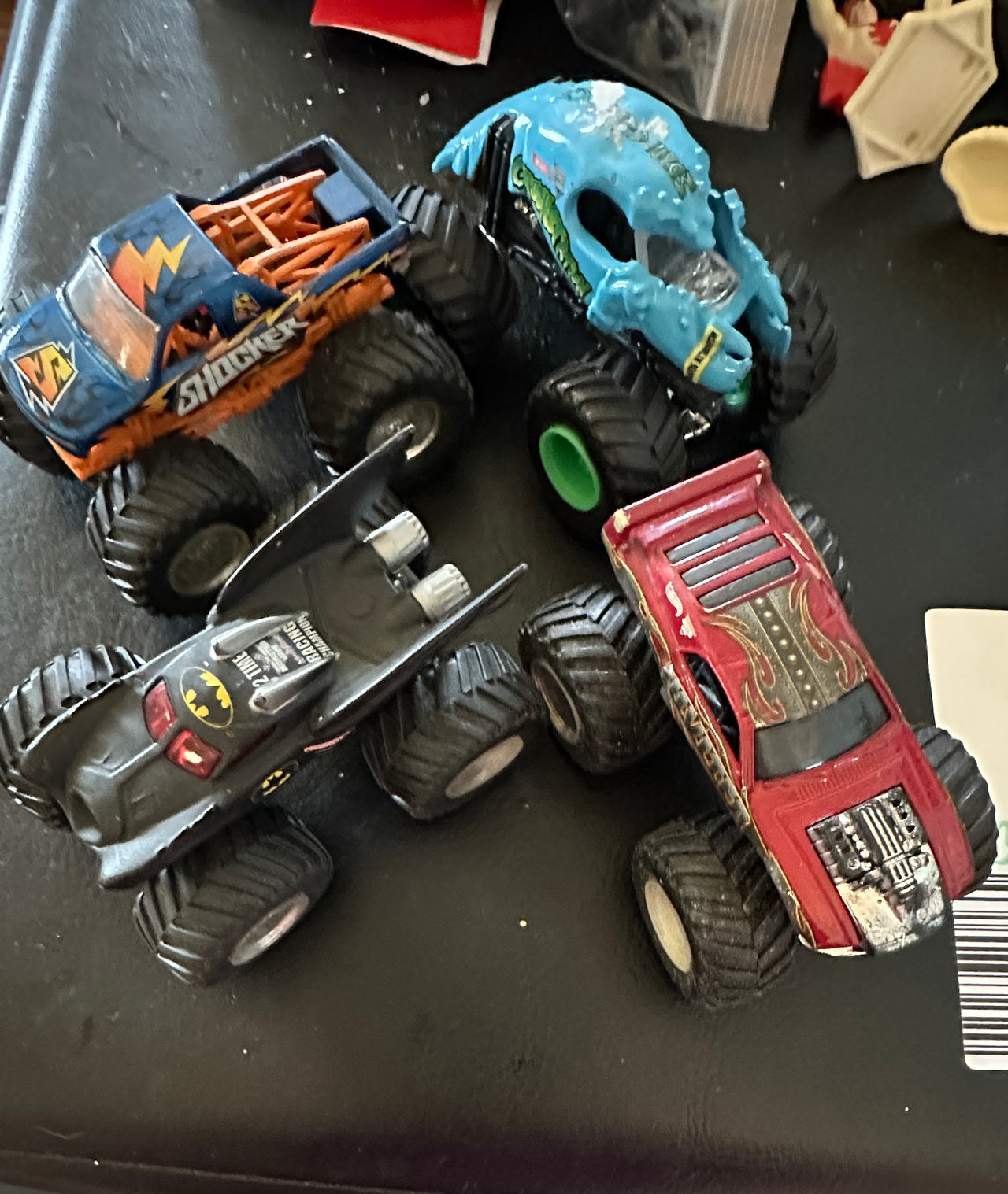 Hot Wheels Monster Jam Die-Cast Trucks Lot 4 pcs